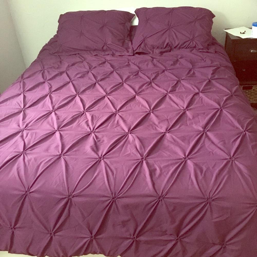 Purple queen duvet cover